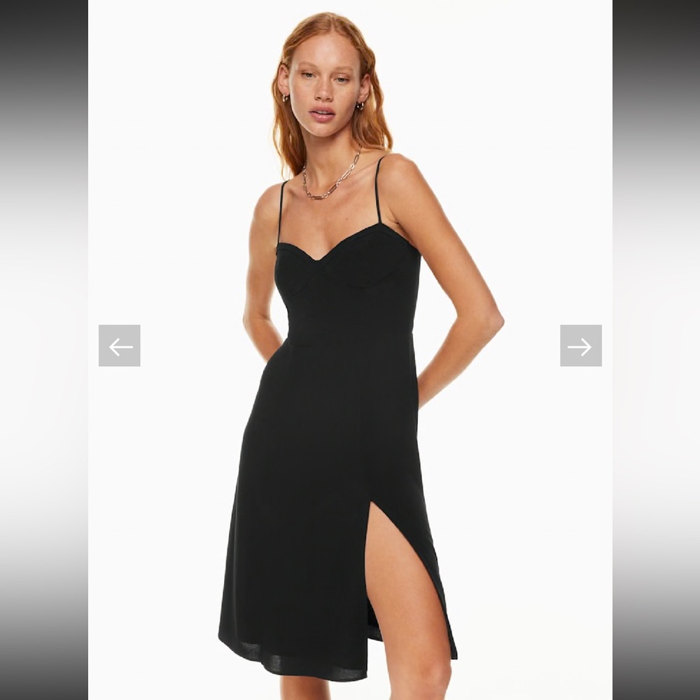 Aritzia Sunday Best Viola Bustier Midi Dress - Black